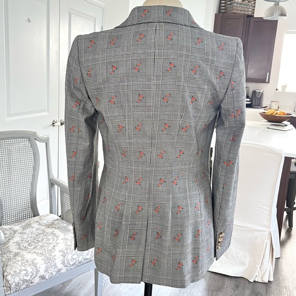 Brooks Brothers Floral Glen Plaid Double Breasted Blazer - Picture 8 of 17